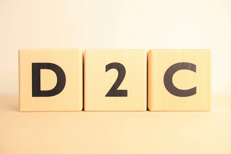 D2C（DtoC・直接販売）の文字